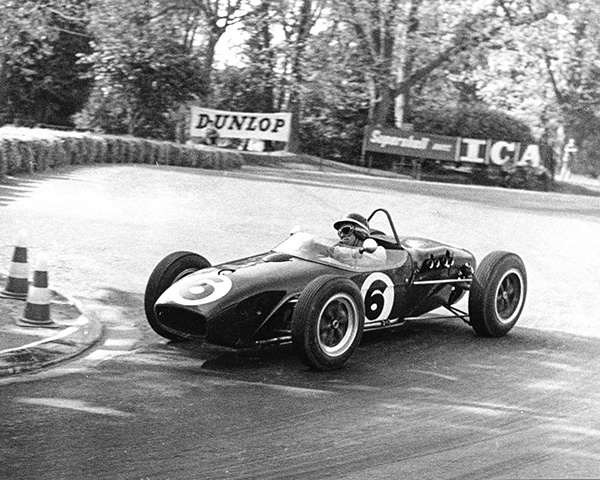 Jim Clark, in his Lotus 18-37 during the 1961 Pau race